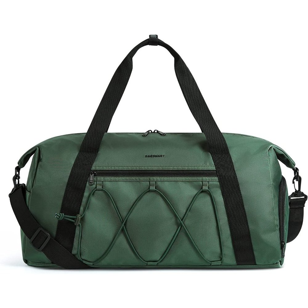 Women Green With Shoe Compartment & Wet Pocket Water Resistant Sports Gym Bags